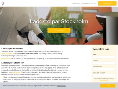 www.laddstolpar-stockholm.se