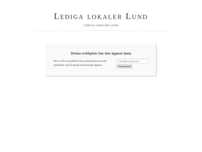 www.ledigalokalerilund.se