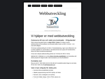 www.webbutveckling.biz