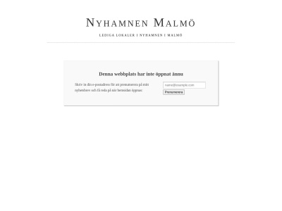 www.nyhamnenmalmö.se
